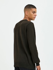Blend Green Crew Neck Knitted Sweat Jumper - Image 2 of 5