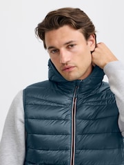 Blend Blue Coat Hooded Gilet - Image 3 of 5