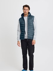 Blend Blue Coat Hooded Gilet - Image 4 of 5