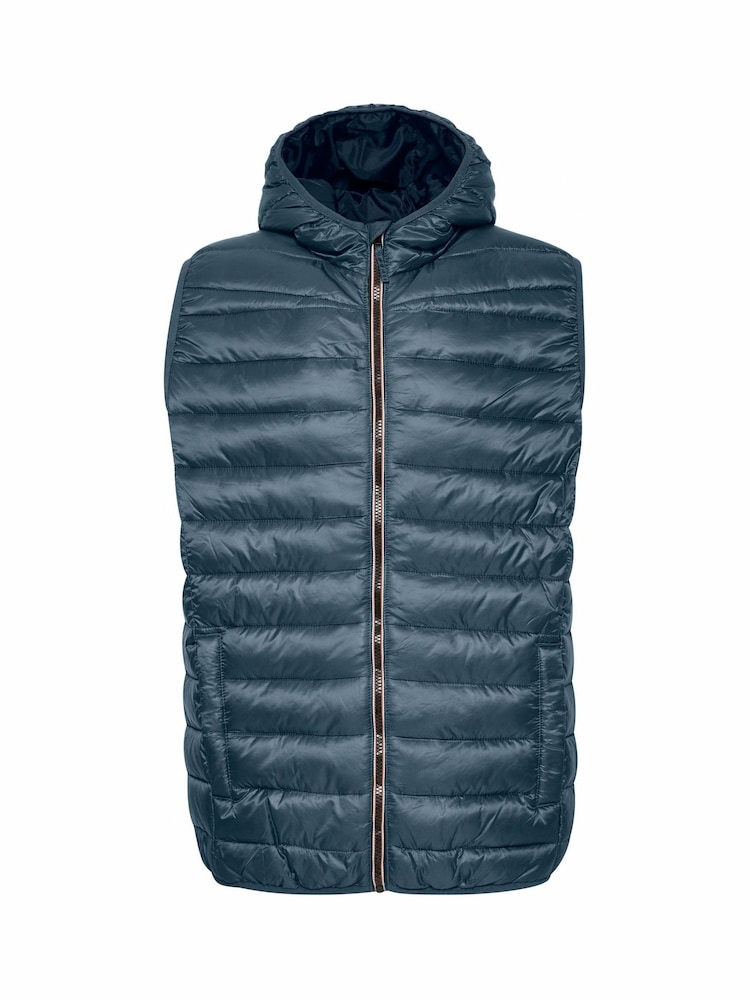 Blend Blue Coat Hooded Gilet - Image 5 of 5