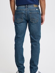 Blend Blue Tapered Fit Stretch Mid Denim Jeans - Image 2 of 5