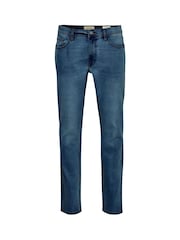 Blend Blue Tapered Fit Stretch Mid Denim Jeans - Image 5 of 5