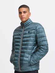 Blend Blue Metallic Coated Jacket - Image 1 of 4