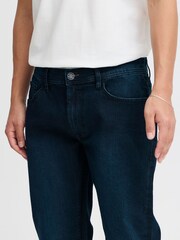 Blend Blue Tapered Fit Stretch Dark Denim Jeans - Image 3 of 5