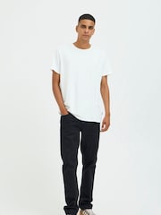 Blend Black Straight Fit Stretch Light Denim Jeans - Image 4 of 5