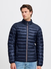 Blend Blue Metallic Coated Jacket - Image 1 of 5