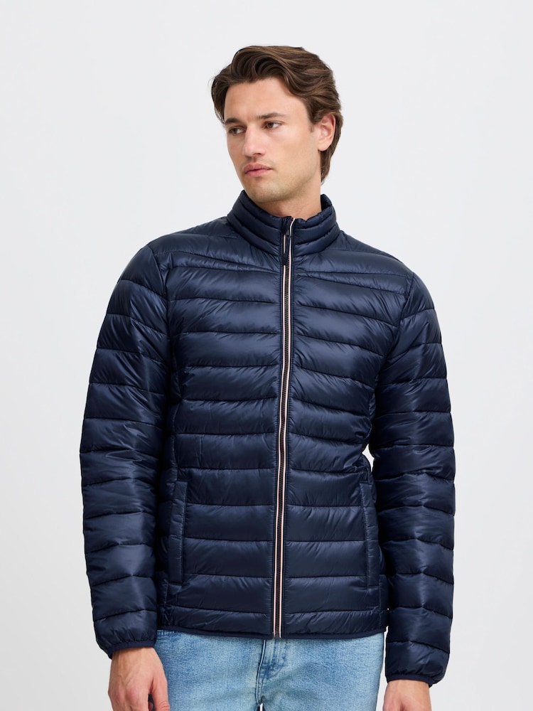 Blend Blue Metallic Coated Jacket - Image 1 of 5