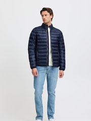 Blend Blue Metallic Coated Jacket - Image 3 of 5