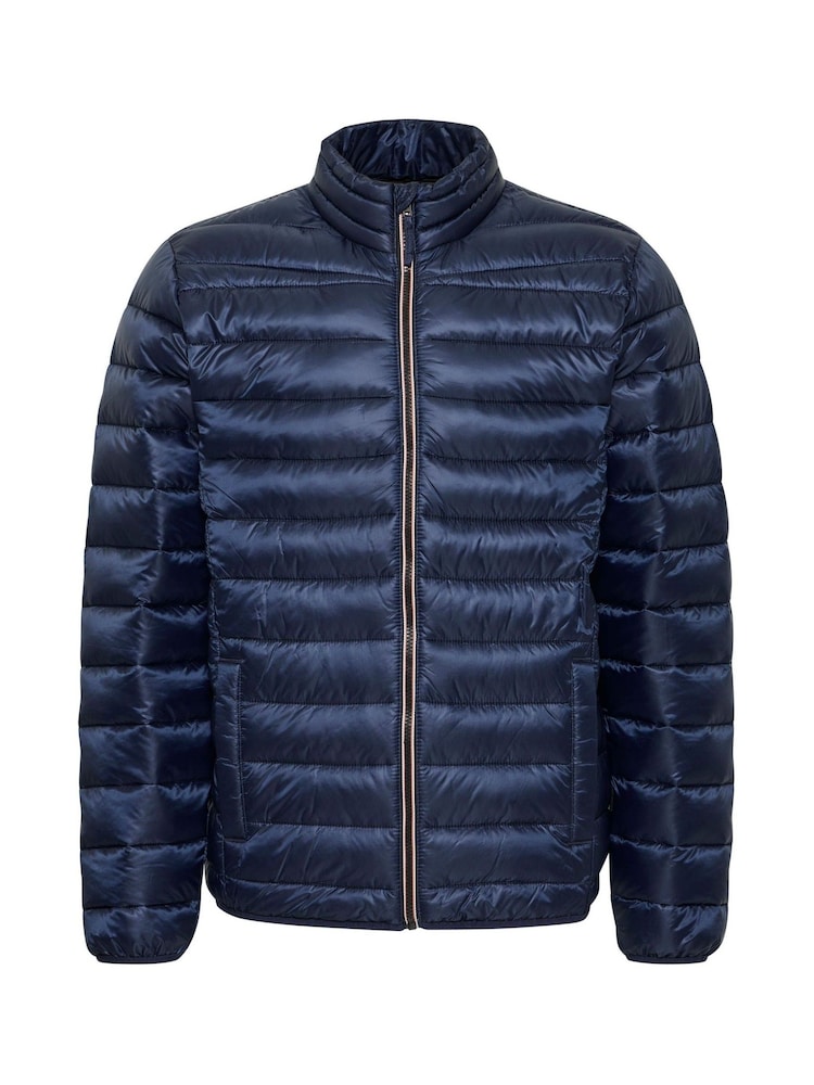 Blend Blue Metallic Coated Jacket - Image 5 of 5 Blend Blue Metallic Coated Jacket - Image 5 of 5