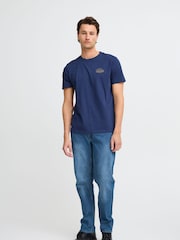 Blend Blue Straight Fit Stretch Mid Denim Jeans - Image 4 of 5