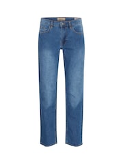 Blend Blue Straight Fit Stretch Mid Denim Jeans - Image 5 of 5