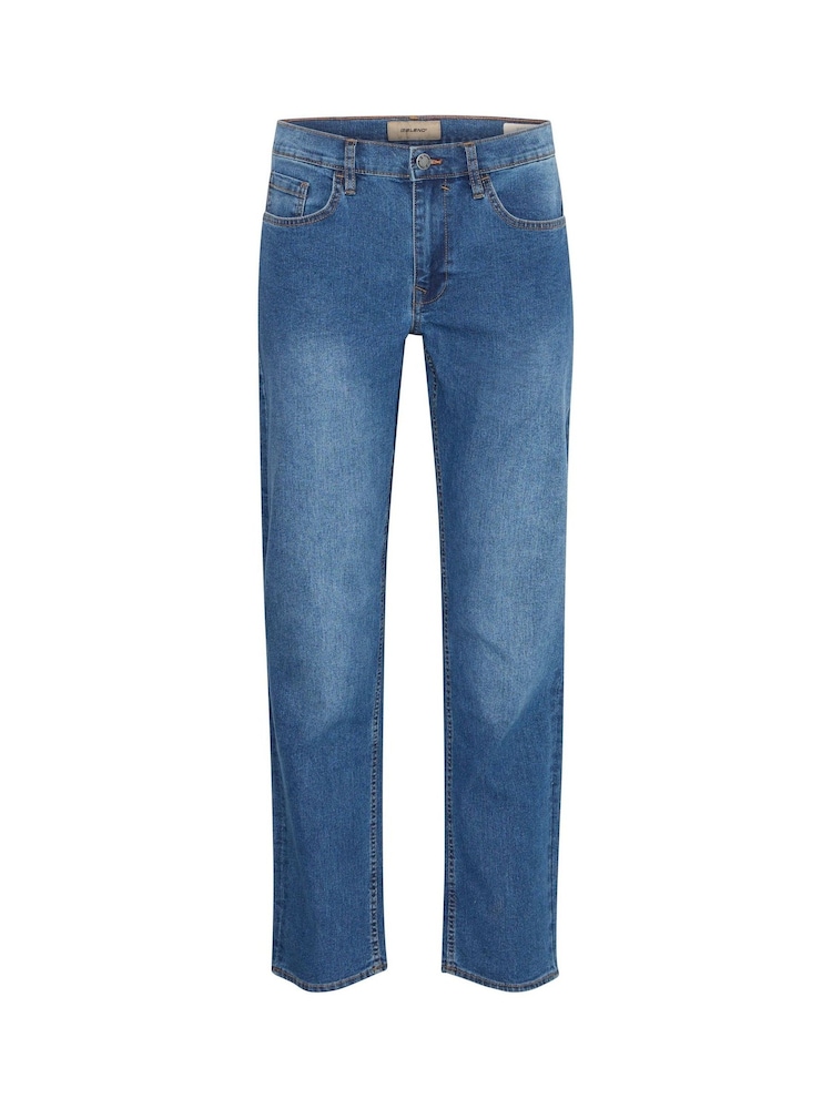 Blend Blue Straight Fit Stretch Mid Denim Jeans - Image 5 of 5