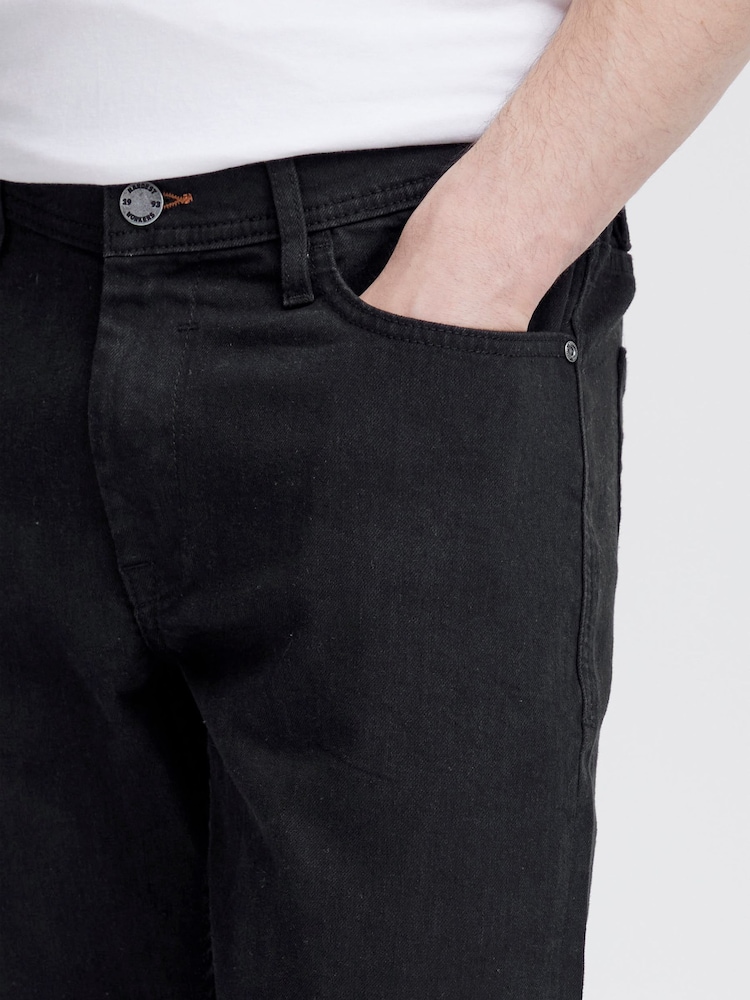 Blend Black Tapered Fit Stretch Denim Jeans - Image 3 of 5