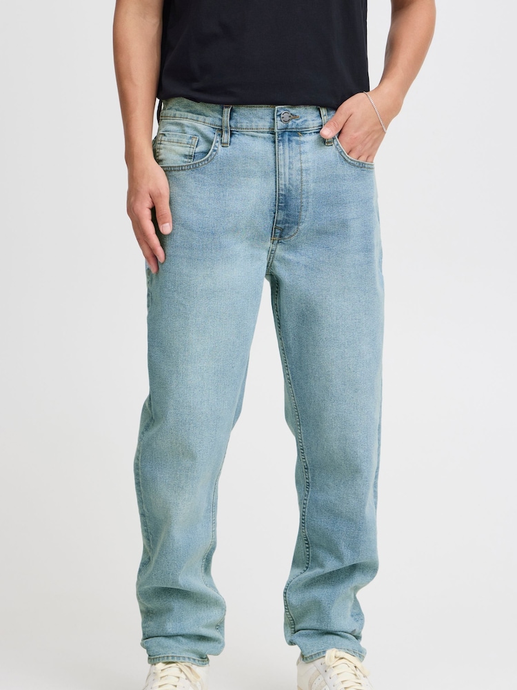 Blend Blue Straight Fit Stretch Light Denim Jeans - Image 1 of 5