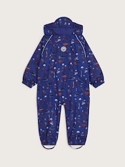 Monsoon Blue London Print Puddlesuit - Image 1 of 3