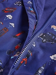 Monsoon Blue London Print Puddlesuit - Image 3 of 3