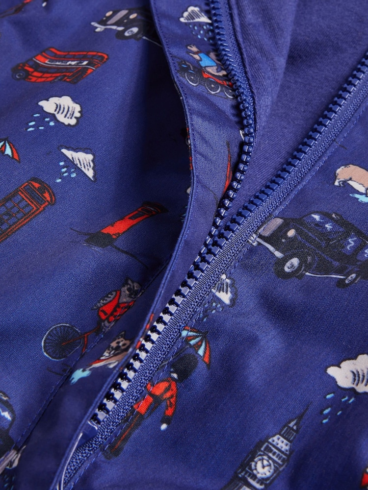 Monsoon Blue London Print Puddlesuit - Image 3 of 3 Monsoon Blue London Print Puddlesuit - Image 3 of 3