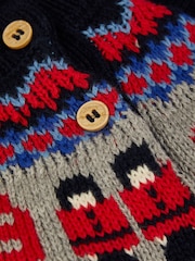 Monsoon Blue Newborn London 100% Cotton Bus Knit Set - Image 3 of 3
