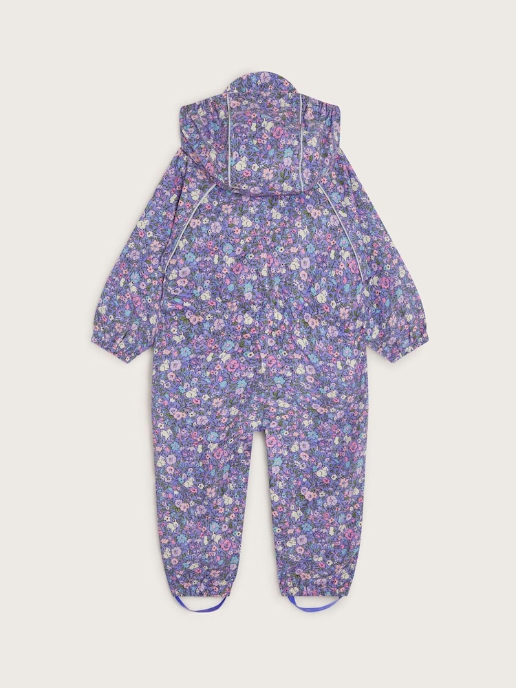 Monsoon dojenček rožast vzorec potisk; vzorec Waterproof Puddlesuit - Slika 2 iz 3 Monsoon dojenček rožast vzorec potisk; vzorec Waterproof Puddlesuit - Slika 2 iz 3