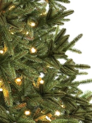 Charles Bentley Green 8ft Pre-Lit Faux Nordic Spruce Hinged Christmas Tree - Image 4 of 5