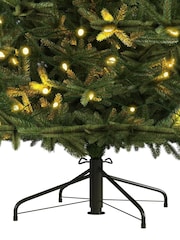 Charles Bentley Green 8ft Pre-Lit Faux Nordic Spruce Hinged Christmas Tree - Image 5 of 5