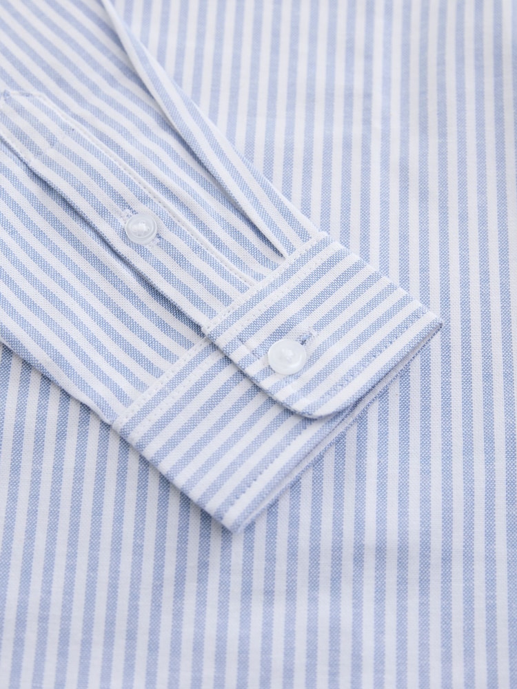 Blue/White Single Oxford Shirt (3-16yrs) - Image 4 of 4 Blue/White Single Oxford Shirt (3-16yrs) - Image 4 of 4