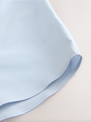 Pale Blue Logo Short Sleeve Cotton Rich Oxford Shirt (3-16yrs) - Image 4 of 4