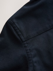 Dark Navy Logo Short Sleeve Cotton Rich Oxford Shirt (3-16yrs) - Image 4 of 4