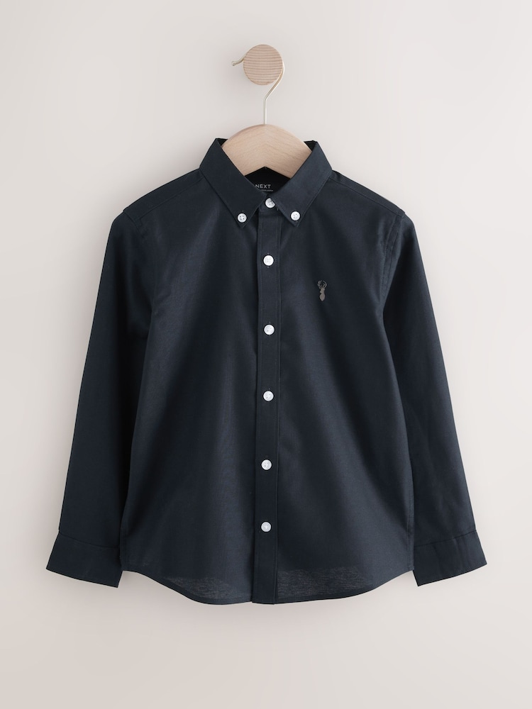 Dark Navy Single Oxford Shirt (3-16yrs) - Image 1 of 4