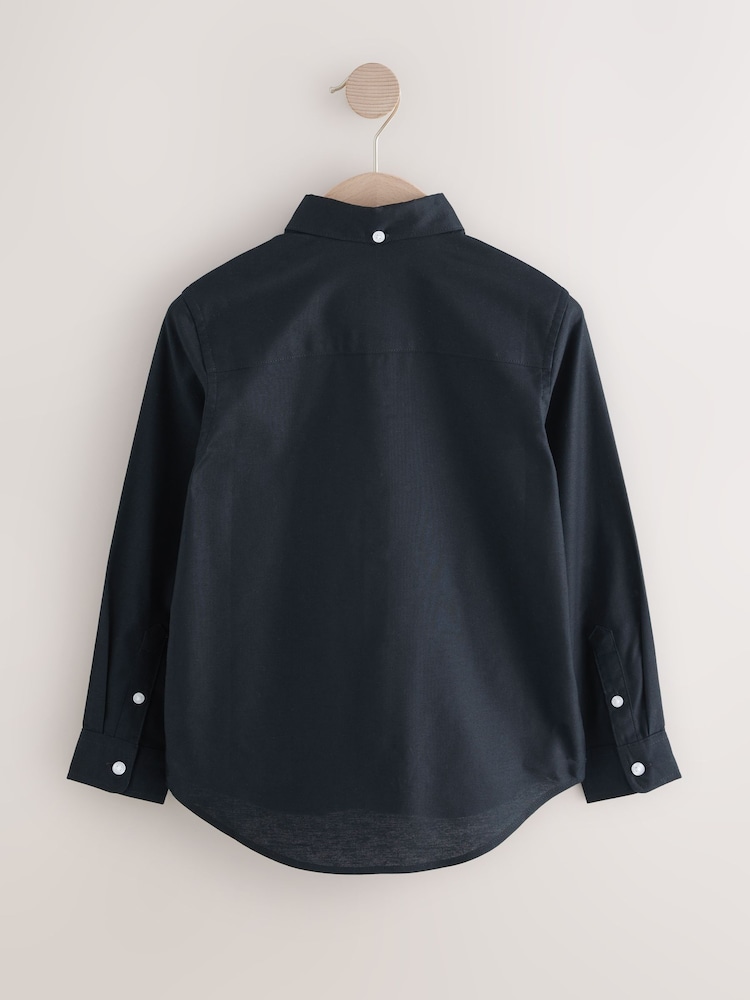 Dark Navy Single Oxford Shirt (3-16yrs) - Image 2 of 4