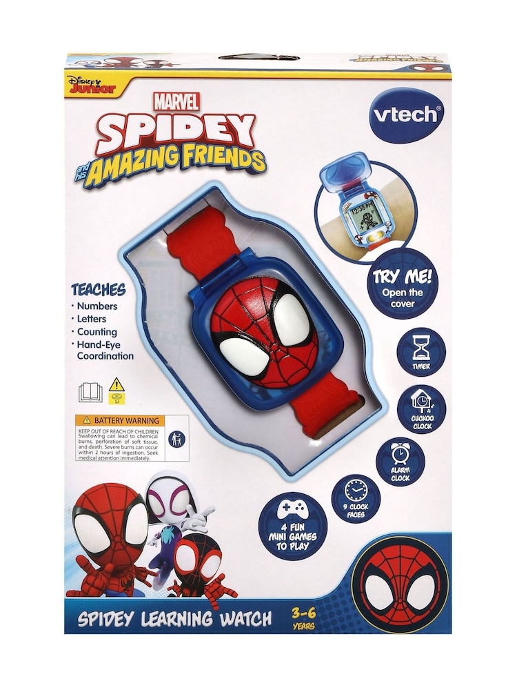 V-Tech Spidey and His Amazing Friends Spidey Learning Wa Watch - Image 4 of 4
