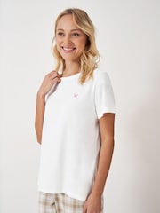 Crew Clothing Company Natural Jersey And Flannel 100% Cotton Pyjamas Set - Image 3 of 5