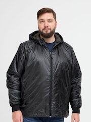 Blend Big & Tall Black Lightweight Padded Coat - Image 1 of 5