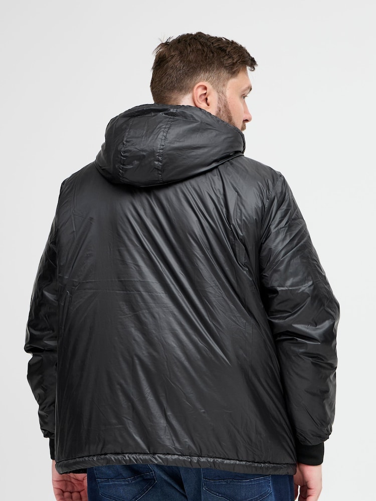 Blend Big & Tall Black Lightweight Padded Coat - Image 2 of 5