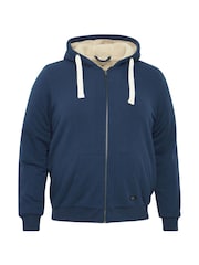 Blend Big & Tall Blue Fleece Lined Hooded Sweater - Image 5 of 5