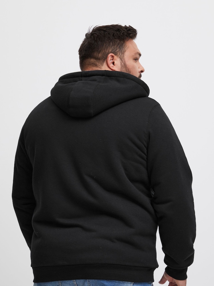Blend Big & Tall Black Fleece Lined Hooded Sweater - Image 2 of 5