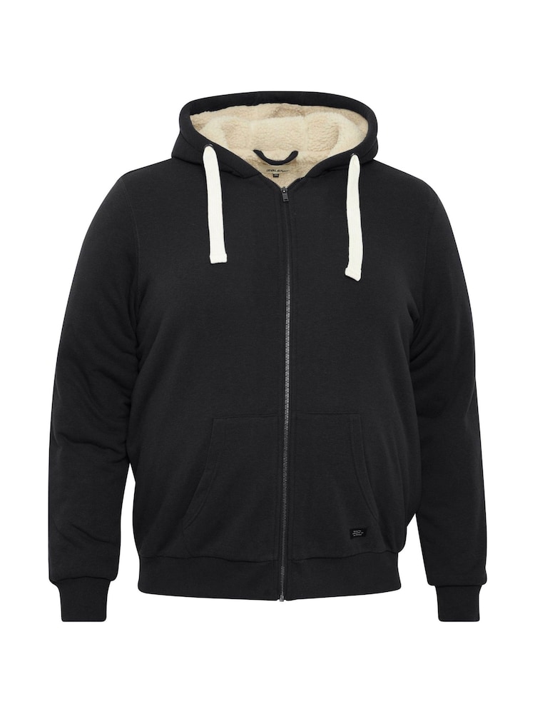 Blend Big & Tall Black Fleece Lined Hooded Sweater - Image 5 of 5