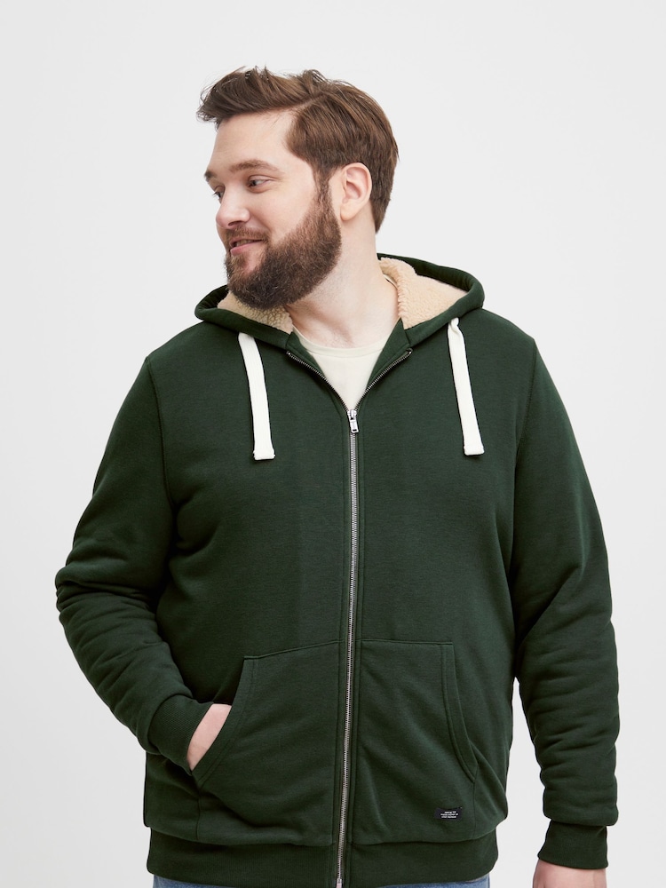 Blend Big & Tall Green Fleece Lined Hooded Sweater - Image 1 of 5