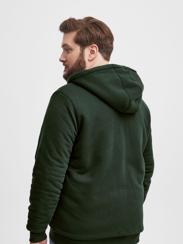 Blend Big & Tall Green Fleece Lined Hooded Sweater - Image 2 of 5