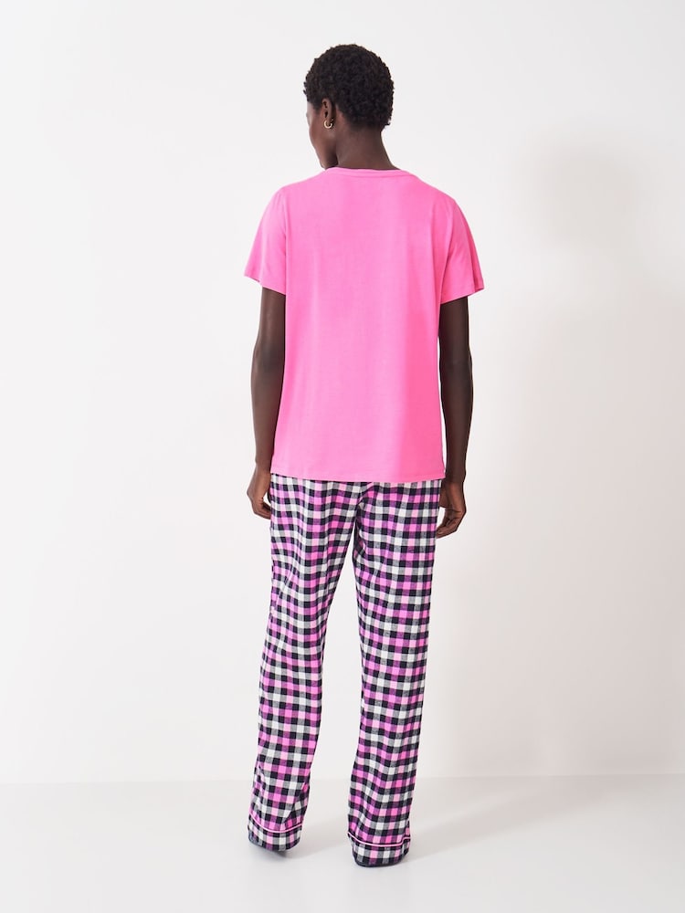 طقم من بيجامة جيرسيه ناعم قطن 100% من Crew Clothing Company - صورة 2 من 5