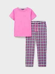 طقم من بيجامة جيرسيه ناعم قطن 100% من Crew Clothing Company - صورة 5 من 5