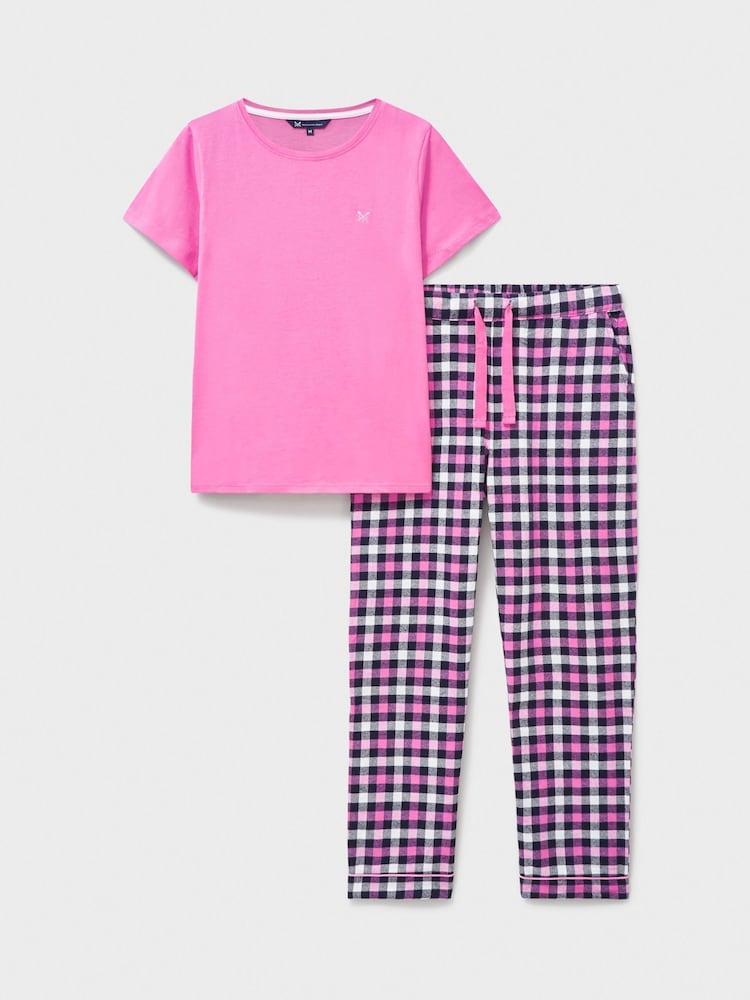 طقم من بيجامة جيرسيه ناعم قطن 100% من Crew Clothing Company - صورة 5 من 5
