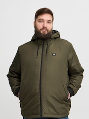Blend Big & Tall Green Lightweight Padded Coat - Image 1 of 5