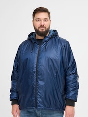 Blend Big & Tall Blue Lightweight Padded Coat - Image 1 of 5