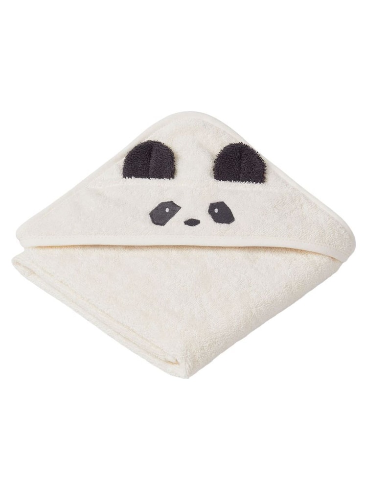Liewood Albert Hooded 100% Cotton White Bath Towel - Image 2 of 2