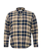 Blend Big & Tall Blue Check Long Sleeve 100% Cotton Shirt - Image 5 of 5