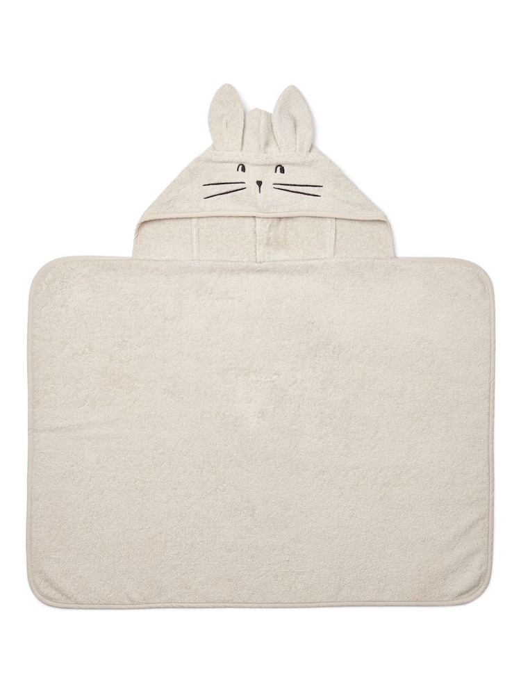 Liewood Baby 100% Organic Cotton Vilas Bear Hooded Bath Towel - Image 1 of 2