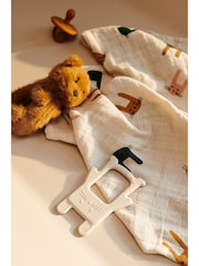 Liewood Natural 100% Organic Cotton Lewis Cloth Muslin 2 Pack - Image 2 of 3