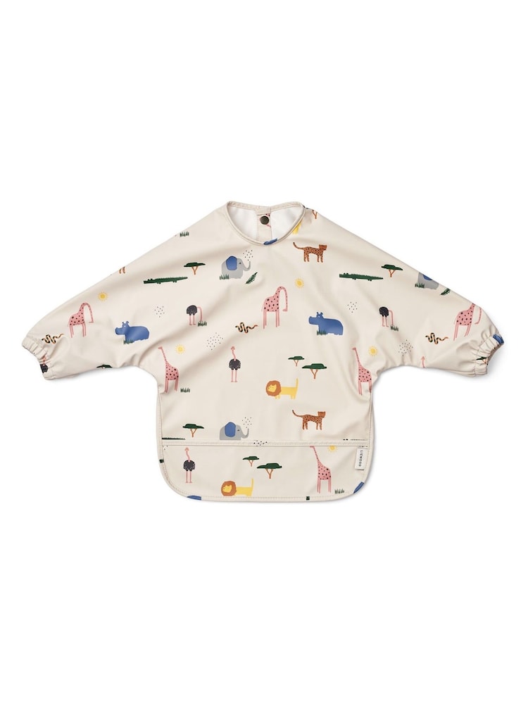 Liewood Printed Long Sleeve Bib - Image 1 of 3 Liewood Printed Long Sleeve Bib - Image 1 of 3