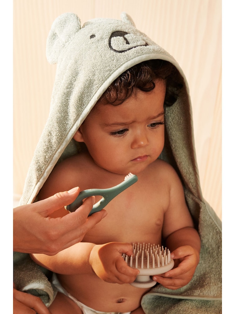 Liewood Baby 100% Cotton Vilas Bear Hooded Bath Towel - Image 1 of 2